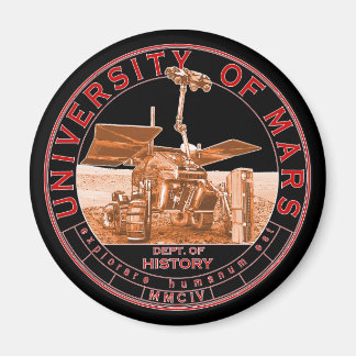 Mars University of Red Orange Black Logo Magnet