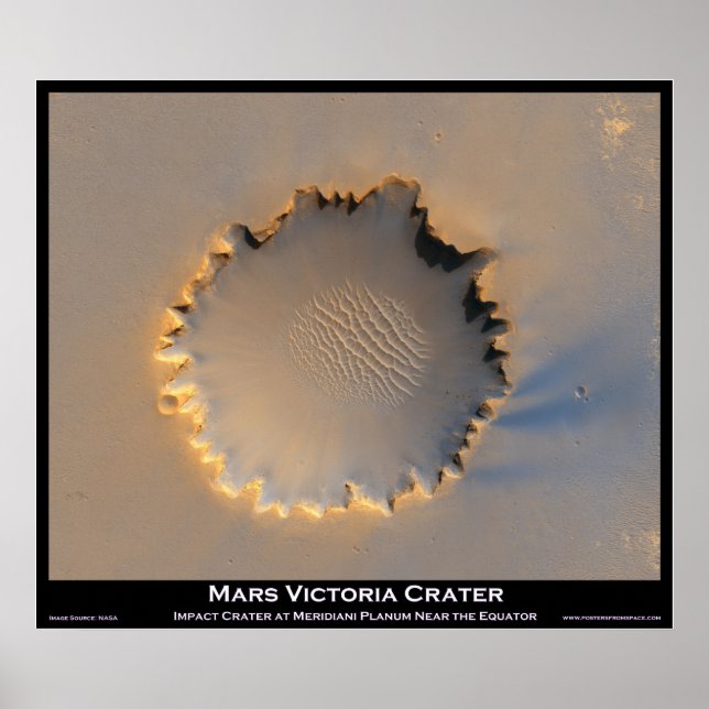 Mars Victoria Crater Poster (Vorne)