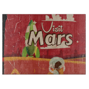 Mars Vintage Reiseplakat Schneidebrett