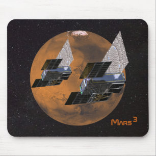 Mars von MarCO CubeSats kubiert Mousepad