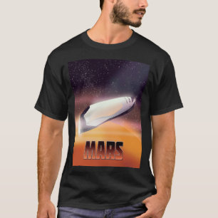 Mars Weltraumplakat T-Shirt