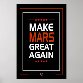 Mars wieder großartig machen poster