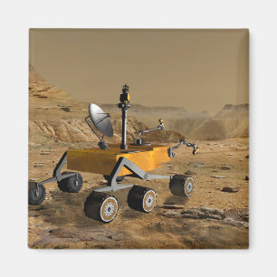 Mars-Wissenschafts-Labor reist nahe einer Schlucht Magnet