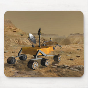 Mars-Wissenschafts-Labor reist nahe einer Schlucht Mousepad