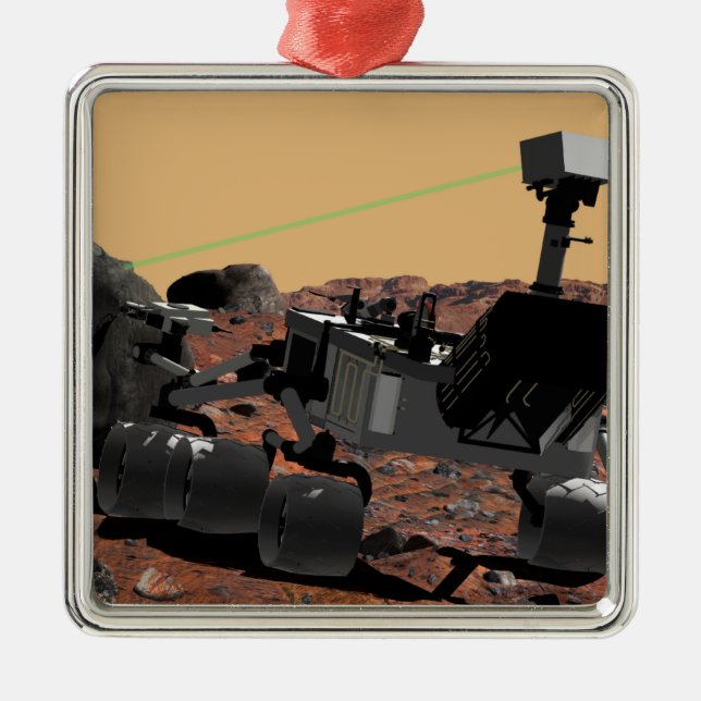 Mars - Wissenschaftslabor 3 Ornament Aus Metall (Vorne)