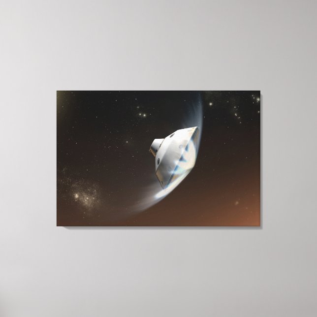 Mars Wissenschaftslabor Aeroshell Kapsel 2 Leinwanddruck (Vorderseite)