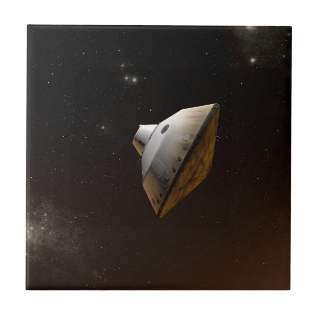 Mars Wissenschaftslabor Aeroshell Kapsel Fliese (Vorderseite)