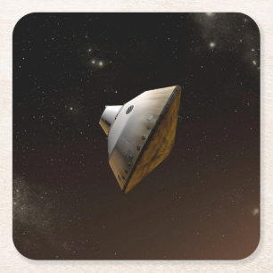 Mars Wissenschaftslabor Aeroshell Kapsel Rechteckiger Pappuntersetzer