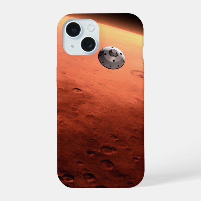 Mars Wissenschaftslabor nähernde Mars. iPhone 15 Hülle (Rückseite)