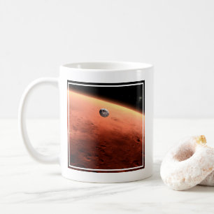 Mars Wissenschaftslabor nähernde Mars. Kaffeetasse