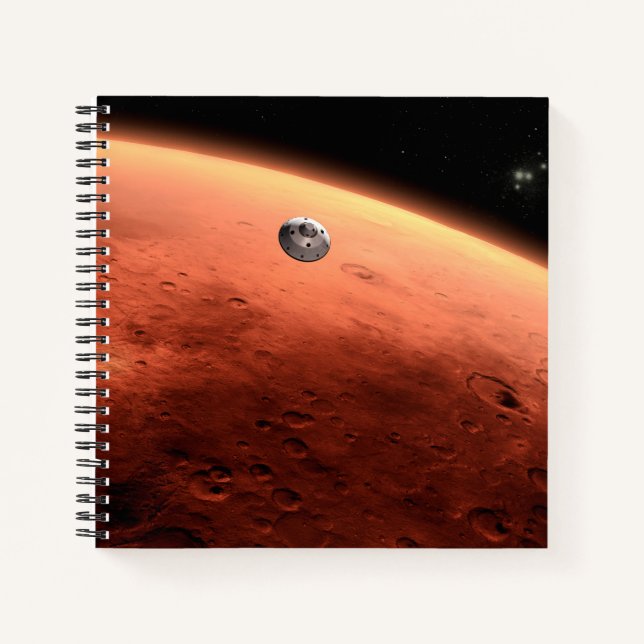 Mars Wissenschaftslabor nähernde Mars. Notizbuch (Vorderseite)