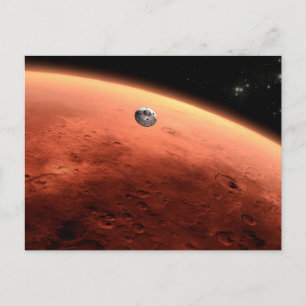 Mars Wissenschaftslabor nähernde Mars. Postkarte