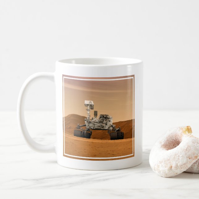 Mars Wissenschaftslabor Neugier Rover. 2 Kaffeetasse (Mit Donut)