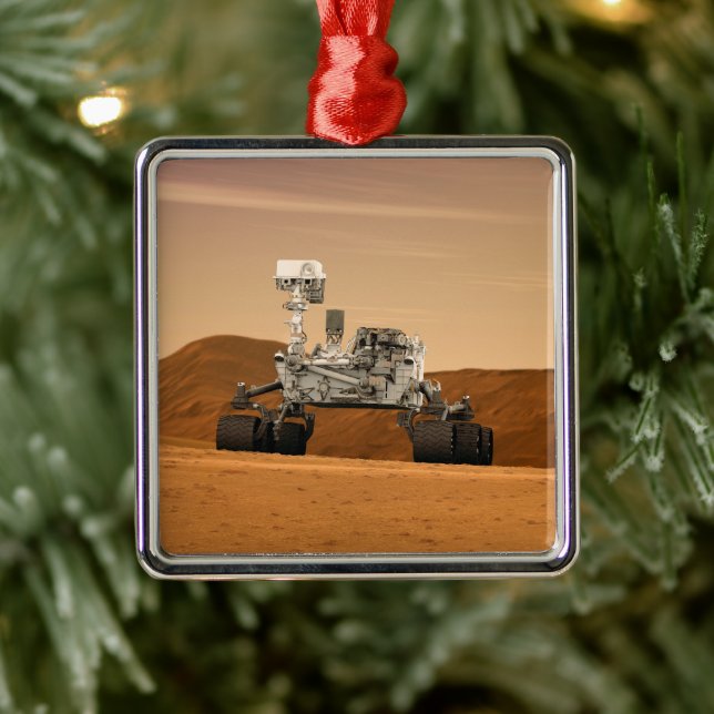 Mars Wissenschaftslabor Neugier Rover. 2 Ornament Aus Metall (Baum)