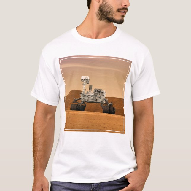 Mars Wissenschaftslabor Neugier Rover. 2 T-Shirt (Vorderseite)