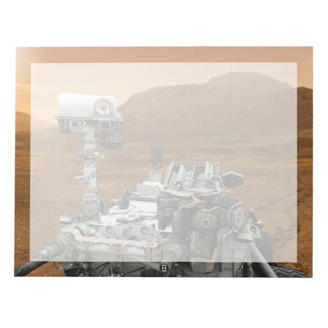 Mars Wissenschaftslabor Neugier Rover. 3 Notizblock (Vorderseite)