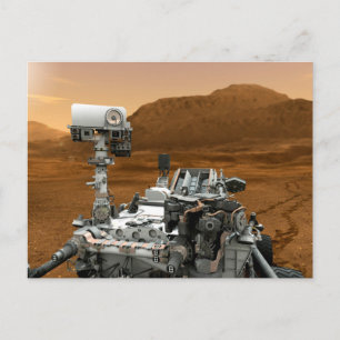 Mars Wissenschaftslabor Neugier Rover. 3 Postkarte