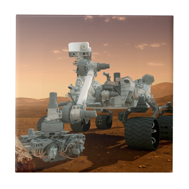 Mars Wissenschaftslabor Neugier Rover. 4 Fliese (Vorderseite)