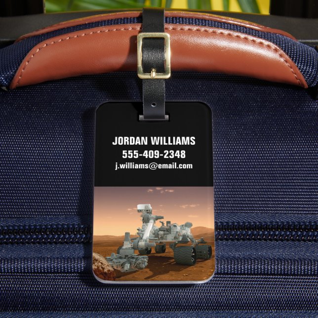 Mars Wissenschaftslabor Neugier Rover. 4 Gepäckanhänger (Vorderseite Insitu 2)