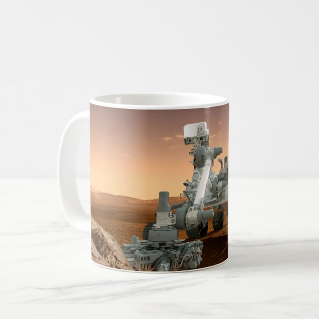 Mars Wissenschaftslabor Neugier Rover. 4 Kaffeetasse (Vorderseite Links)