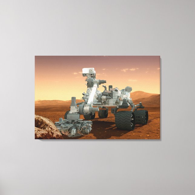 Mars Wissenschaftslabor Neugier Rover. 4 Leinwanddruck (Vorderseite)