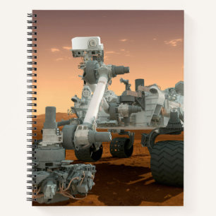 Mars Wissenschaftslabor Neugier Rover. 4 Notizbuch
