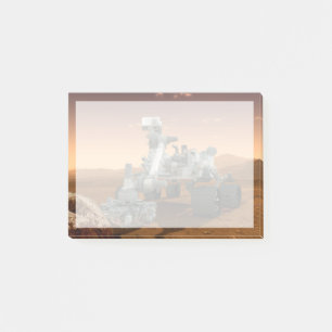 Mars Wissenschaftslabor Neugier Rover. 4 Post-it Klebezettel