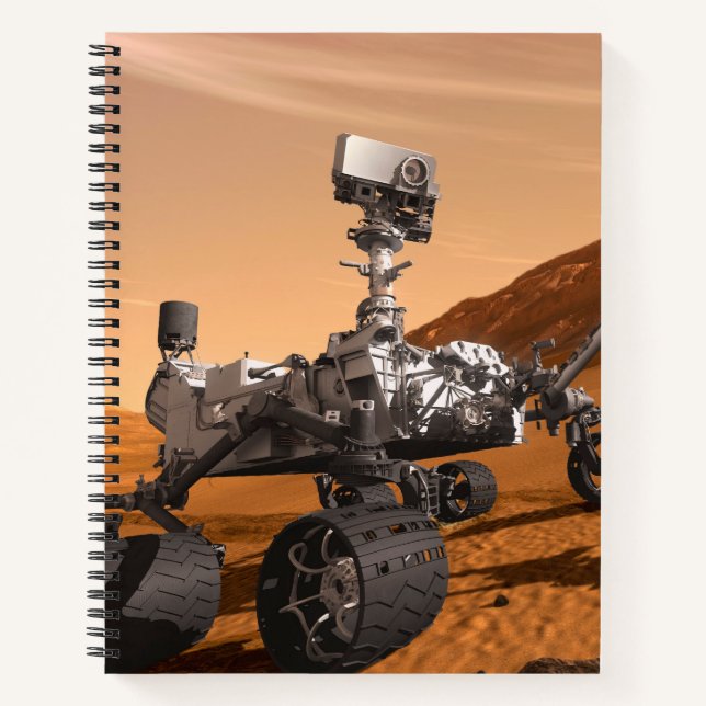 Mars Wissenschaftslabor Neugier Rover. Notizbuch (Vorderseite)