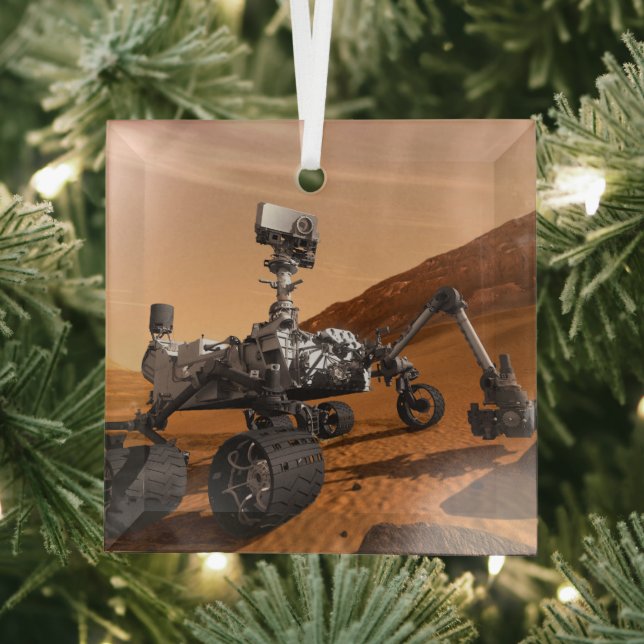 Mars Wissenschaftslabor Neugier Rover. Ornament Aus Glas (Insitu)