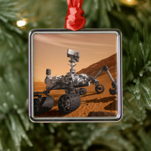 Mars Wissenschaftslabor Neugier Rover. Ornament Aus Metall