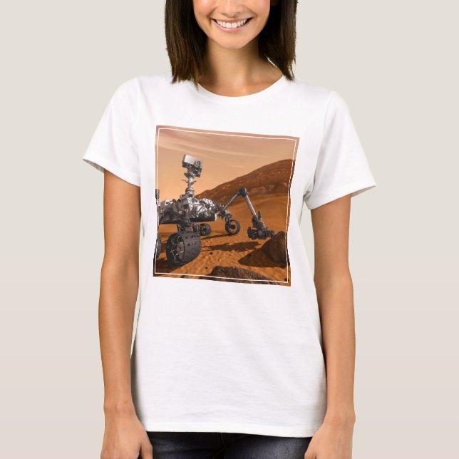 Mars Wissenschaftslabor Neugier Rover. T-Shirt (Vorderseite)
