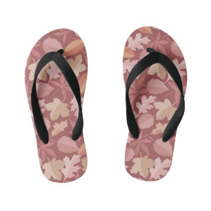 Marsala-Blätter Kinderbadesandalen