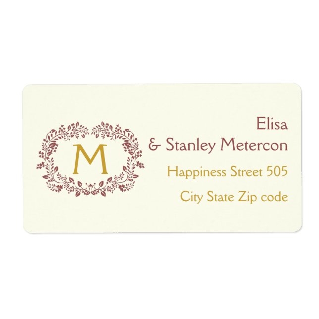 Marsala Blattwerk (Vorne)