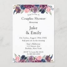Marsala Blush Pink Navy Peony Couples Dusche