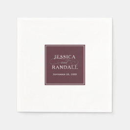 Marsala Burgundy Red Classic Serviette