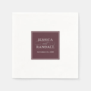 Marsala Burgundy Red Classic Serviette