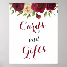 Marsala Cards und Geschenke Hochzeitssegment Braut