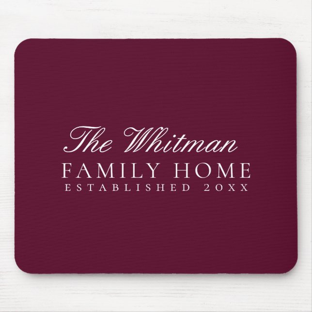 Marsala Family Zuhause Mousepad (Vorne)