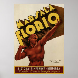 Marsala Florio Italien Poster