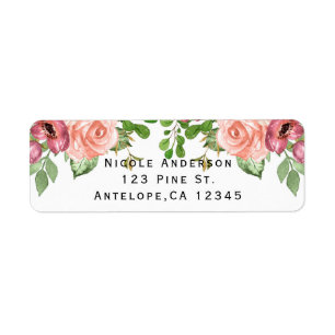 Marsala rosa Blumen Florale Hochzeitstorte Elegant