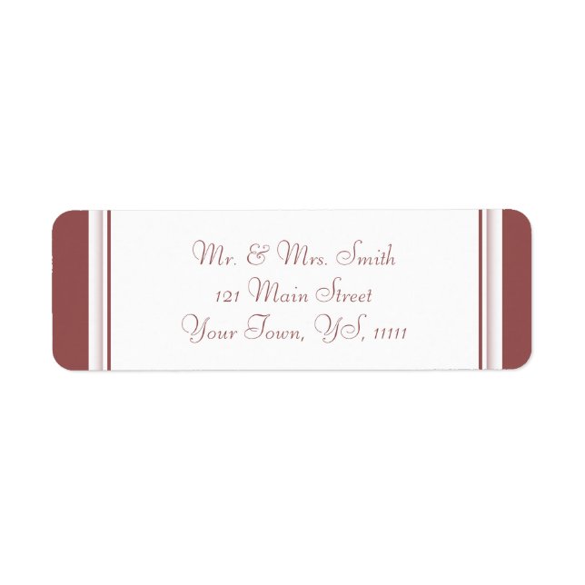 Marsala-Rücksendeadresse (Vorne)