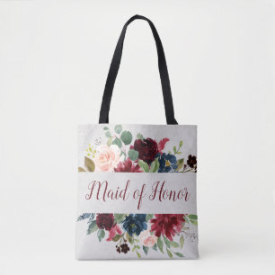 Marsala und Navy Shabby Chic Trauzeugin