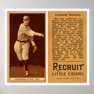 Marsans Kuban Reds Baseball 1912 Poster