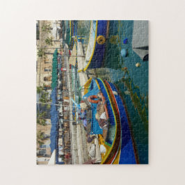 Marsaxlokk bemalte Boote Puzzle