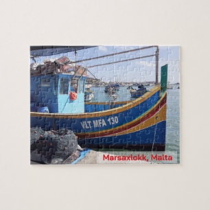Marsaxlokk Fischerboote Malta Puzzle