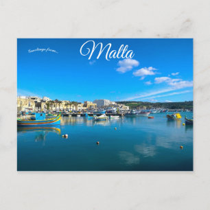 Marsaxlokk Malta Postkarte