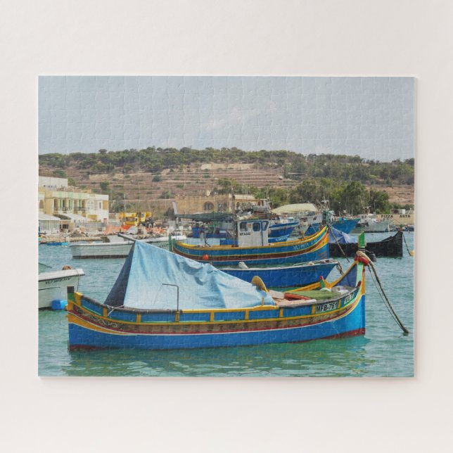 Marsaxlokk - Maltas Fischerdorf Puzzle (Horizontal)