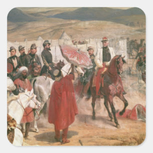 Marschall Thomas Bugeaud und Oberst Joseph Quadratischer Aufkleber