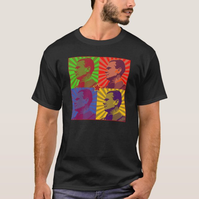 MARSCHALLtito-POP-KUNST-PORTRÄT T-Shirt (Vorderseite)