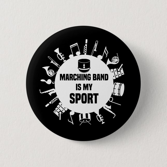 Marschband ist mein Sport Button (Vorderseite)